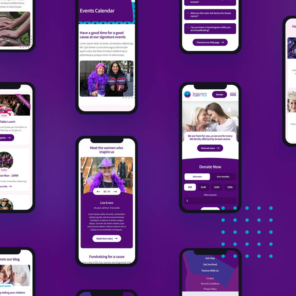 Portfolio image for Breast Cancer Care WA