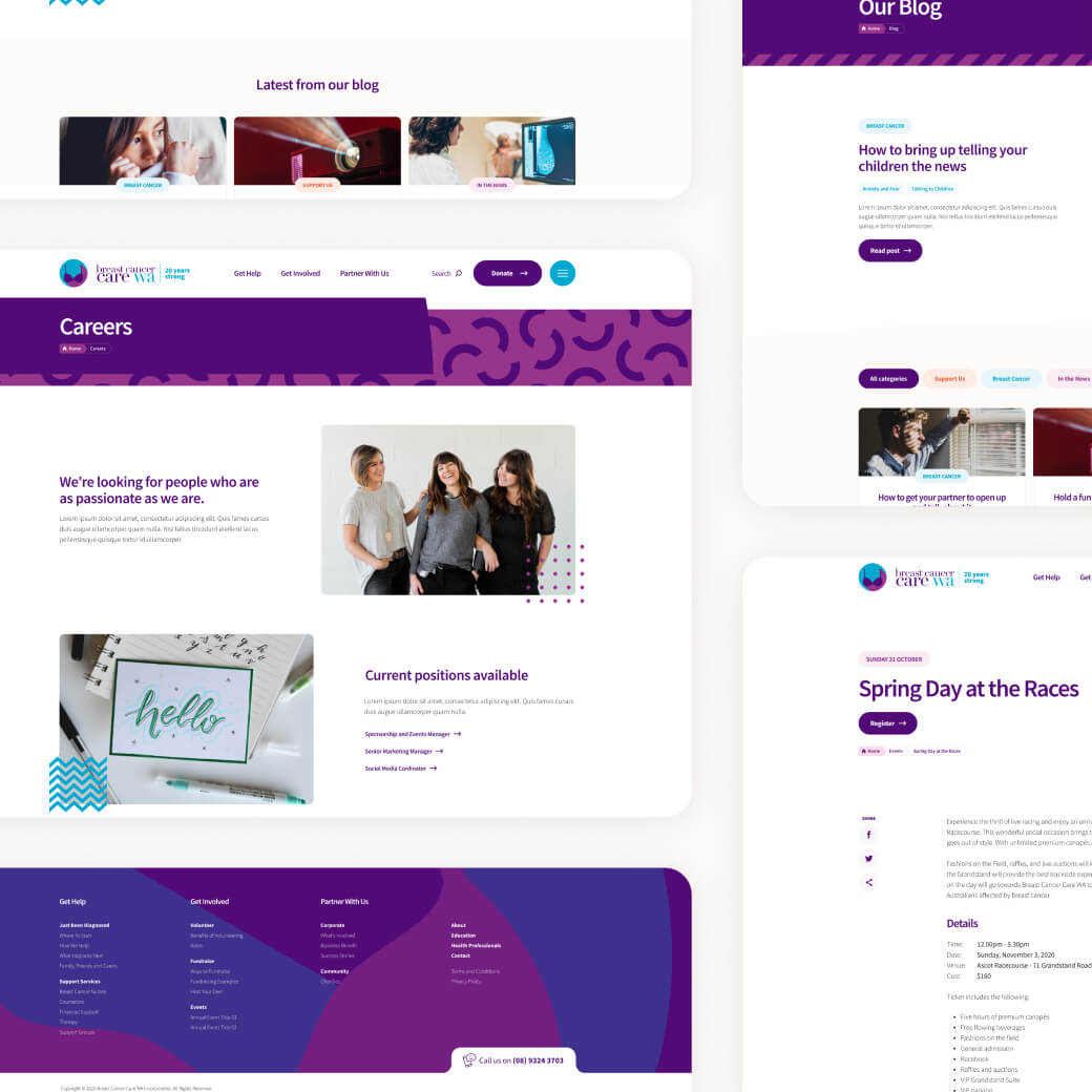 Portfolio image for Breast Cancer Care WA